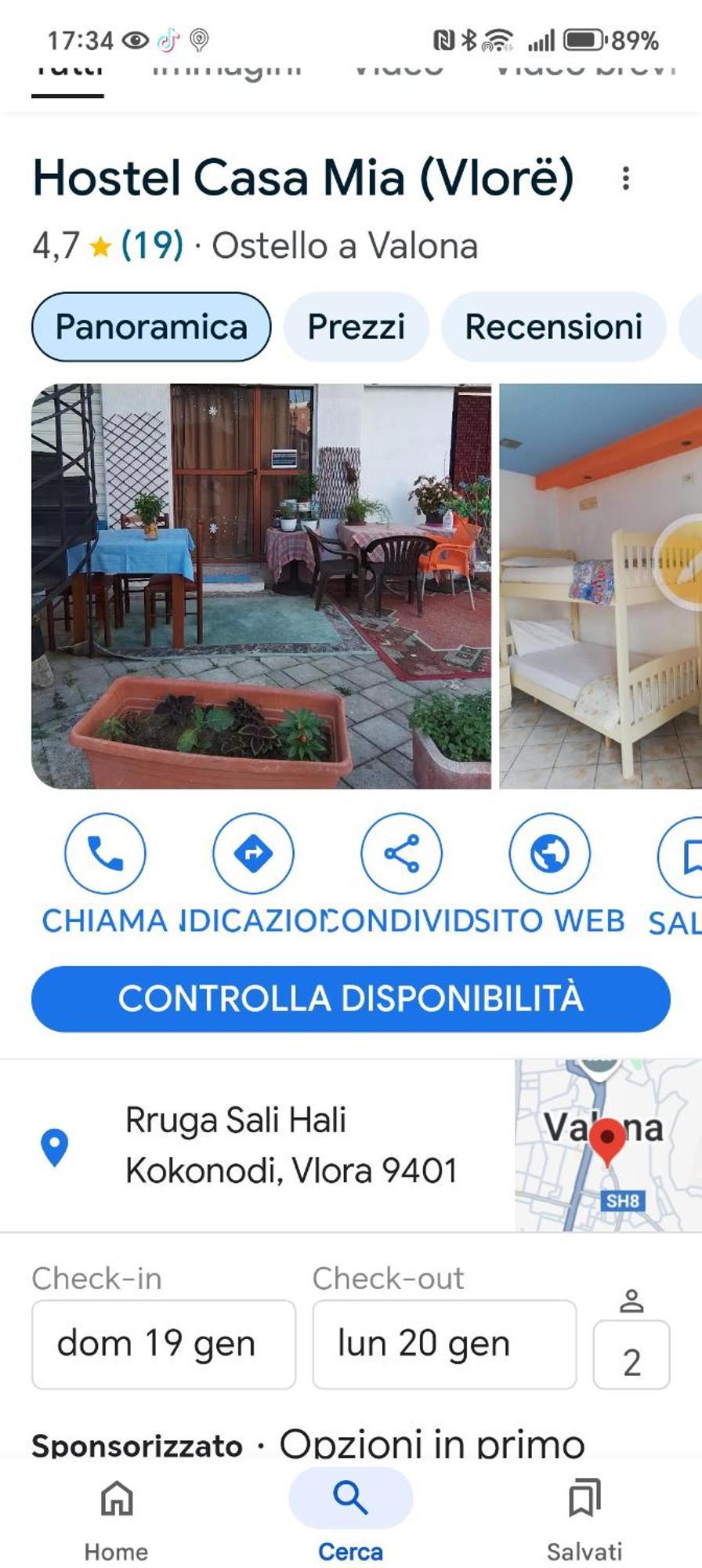 Auberge de jeunesse Casa Mia à Vlorë Chambre photo